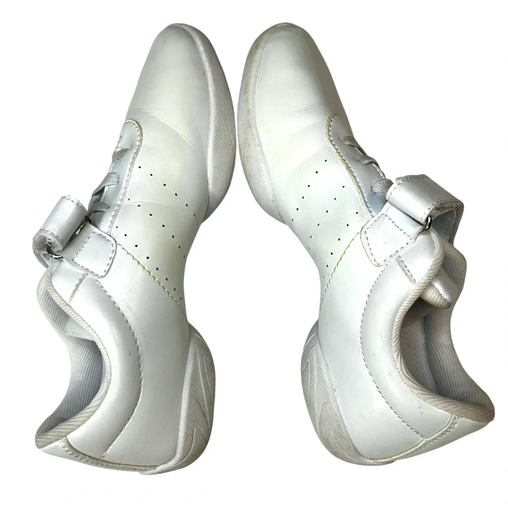 BAXINIER Girls White Cheerleading Dance Sneakers. Size EU 33 (U.S. size 1) - Picture 3 of 9